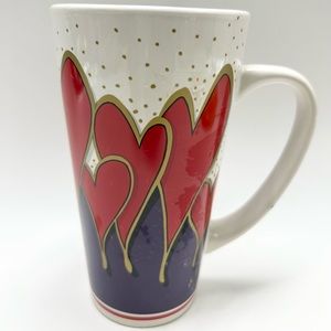 ✨♥️👑💜👑♥️👑💜👑♥️👑💜✨J.I.I. - (1998) Red Hearts Coffee Mug.